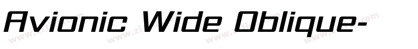 Avionic Wide Oblique字体转换 Avionic Wide Oblique字体转换